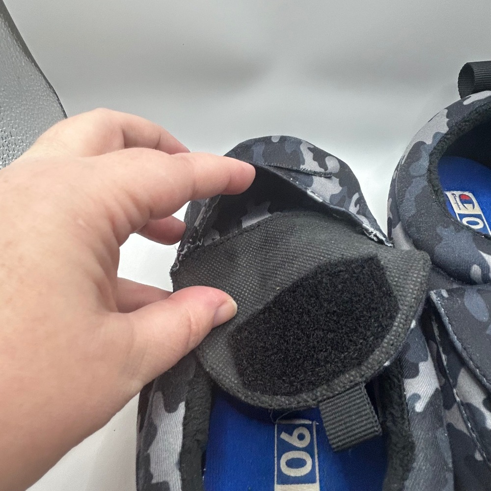 Champion Kids Camo Indoor/Outdoor Slippers with pockets size 6Y - Picture 4 of 12